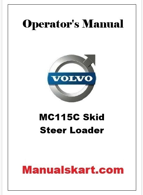 Volvo MC115C Skid Steer Loader Pdf Operator's Manual