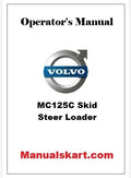 Volvo MC125C Skid Steer Loader Pdf Operator's Manual