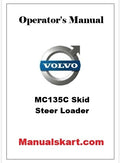 Volvo MC135C Skid Steer Loader Pdf Operator's Manual