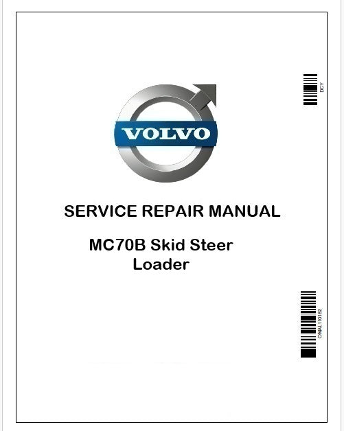 Volvo MC70B Skid Steer Loader Service Repair Pdf Manual
