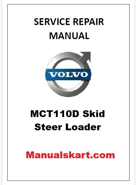 Volvo MCT110D Skid Steer Loader Pdf Repair Service Manual