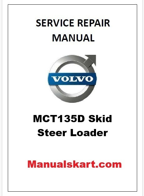 Volvo MCT135D Skid Steer Loader Pdf Repair Service Manual