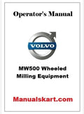 Volvo MW500 Wheeled Milling Equipment Pdf Operator's Manual