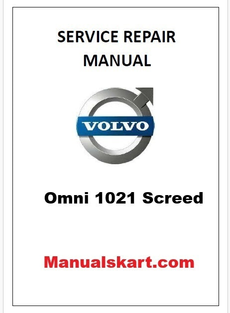 Volvo Omni 1021 Screed Pdf Repair Service Manual