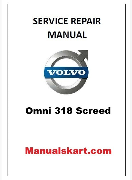 Volvo Omni 318 Screed Pdf Repair Service Manual