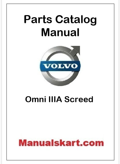 Volvo Omni IIIA Screed Pdf Parts Catalog Manual