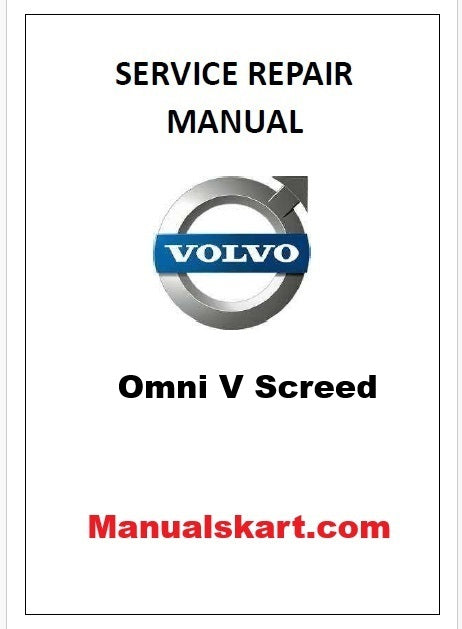 Volvo Omni V Screed Pdf Repair Service Manual