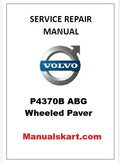 Volvo P4370B ABG Wheeled Paver Pdf Repair Service Manual PID:P4370B