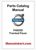 Volvo P4820D Tracked Paver Pdf Parts Catalog Manual PID:12783828