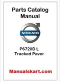 Volvo P6720D L Tracked Paver Pdf Parts Catalog Manual PID:54685488