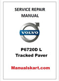 Volvo P6720D L Tracked Paver Pdf Repair Service Manual PID:54685488