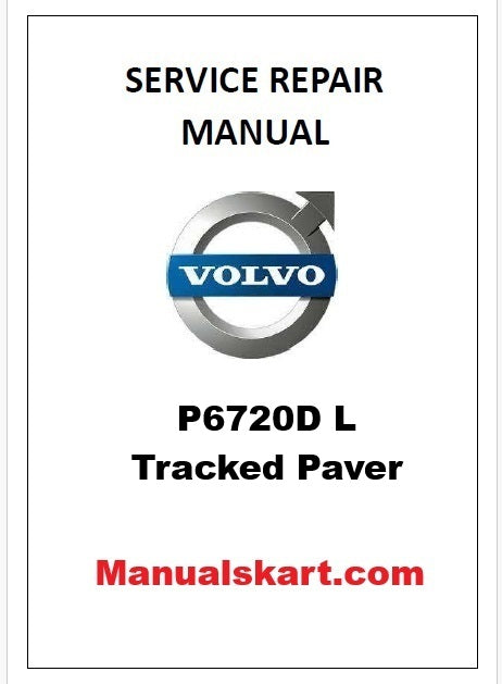 Volvo P6720D L Tracked Paver Pdf Repair Service Manual PID:54685488