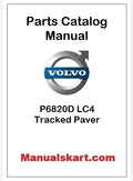 Volvo P6820D LC4 Tracked Paver Pdf Parts Catalog Manual PID:53303554