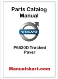 Volvo P6820D Tracked Paver Pdf Parts Catalog Manual PID:12819468