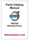 Volvo P6870D Wheeled Paver Pdf Parts Catalog Manual PID:12841268