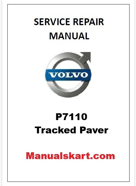 Volvo P7110 Tracked Paver Pdf Repair Service Manual