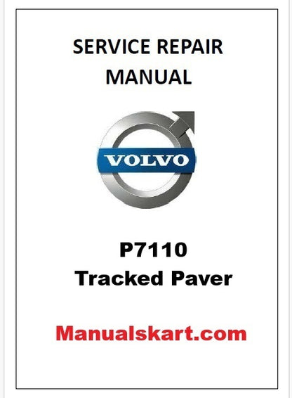 Volvo P7110 Tracked Paver Pdf Repair Service Manual
