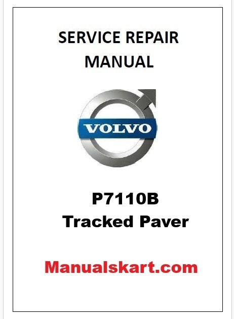 Volvo P7110B Tracked Paver Pdf Repair Service Manual