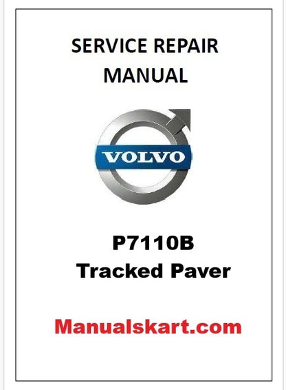 Volvo P7110B Tracked Paver Pdf Repair Service Manual