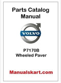 Volvo P7170B Wheeled Paver Pdf Parts Catalog Manual