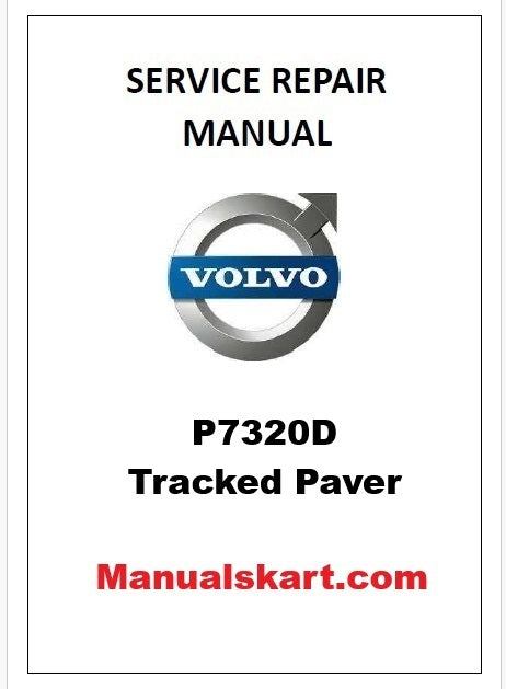 Volvo P7320D Tracked Paver Pdf Repair Service Manual