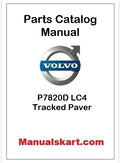 Volvo P7820D LC4 Tracked Paver Pdf Parts Catalog Manual PID:12842058