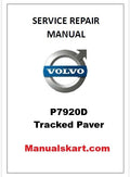 Volvo P7920D Tracked Paver Pdf Repair Service Manual PID:54715223