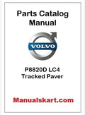 Volvo P8820D LC4 Tracked Paver Pdf Parts Catalog Manual PID:53726241