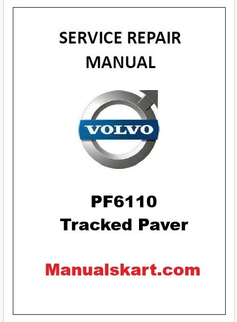 Volvo PF6110 Tracked Paver Pdf Repair Service Manual