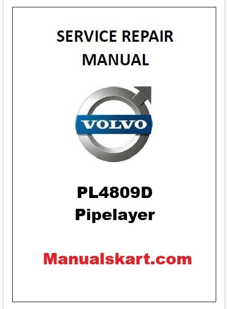 Volvo PL4809D Pipelayer Pdf Repair Service Manual