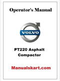 Volvo PT220 Asphalt Compactor Pdf Operator's Manual