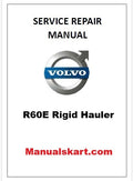 Volvo R60E Rigid Hauler Pdf Repair Service Manual