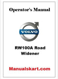 Volvo RW100A Road Widener Pdf Operator's Manual