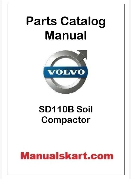Volvo SD110B Soil Compactor Pdf Parts Catalog Manual