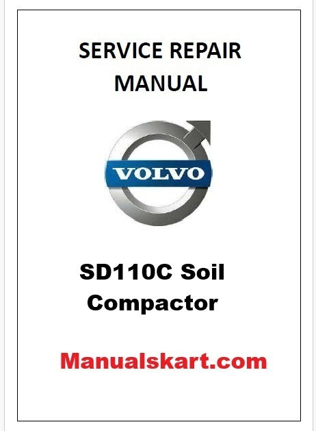 Volvo SD110C Soil Compactor Pdf Repair Service Manual