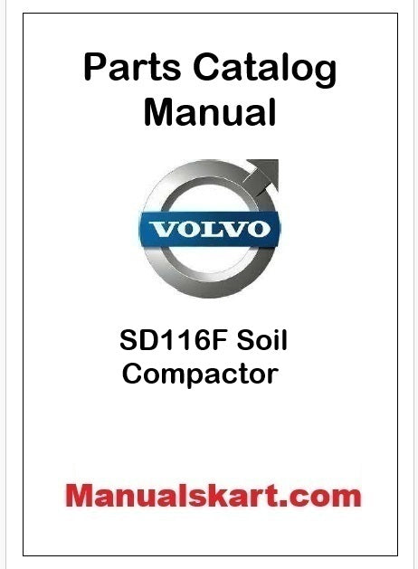 Volvo SD116F Soil Compactor Pdf Parts Catalog Manual