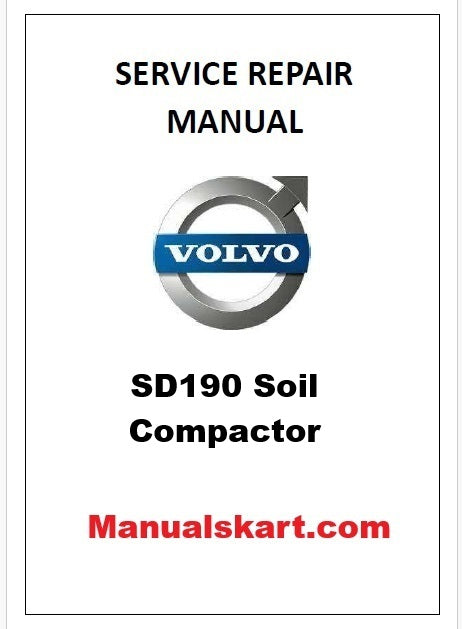 Volvo SD190 Soil Compactor Pdf Repair Service Manual