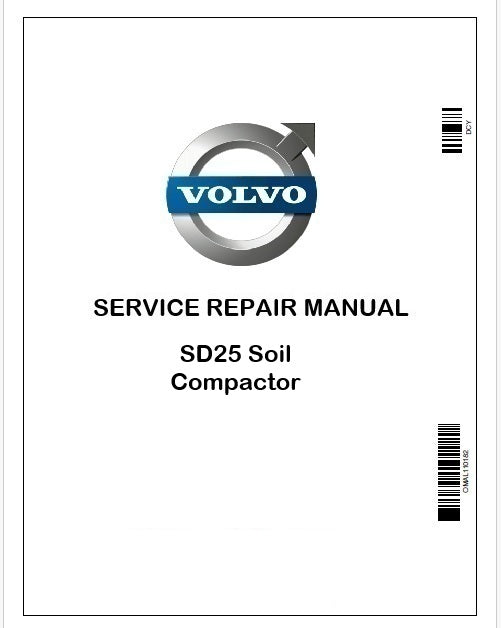 Volvo SD25 Soil Compactor Repair Service Pdf Manual