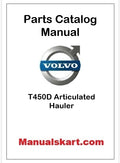 Volvo T450D Articulated Hauler Pdf Parts Catalog Manual