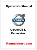Volvo UEC500E L Excavator Pdf Operator's Manual