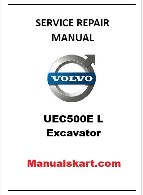 Volvo UEC500E L Excavator Pdf Repair Service Manual
