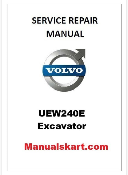 Volvo UEW240E Excavator Pdf Repair Service Manual