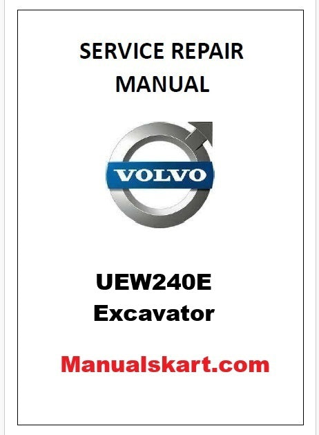 Volvo UEW240E Excavator Pdf Repair Service Manual