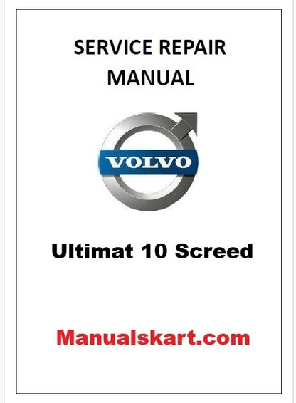 Volvo Ultimat 10 Screed Pdf Repair Service Manual