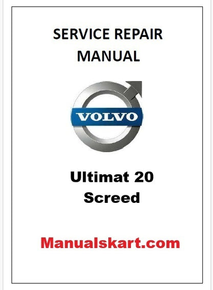 Volvo Ultimat 20 Screed Pdf Repair Service Manual