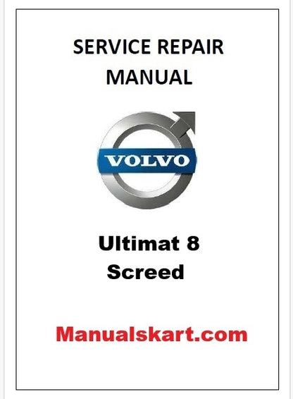 Volvo Ultimat 8 Screed Pdf Repair Service Manual