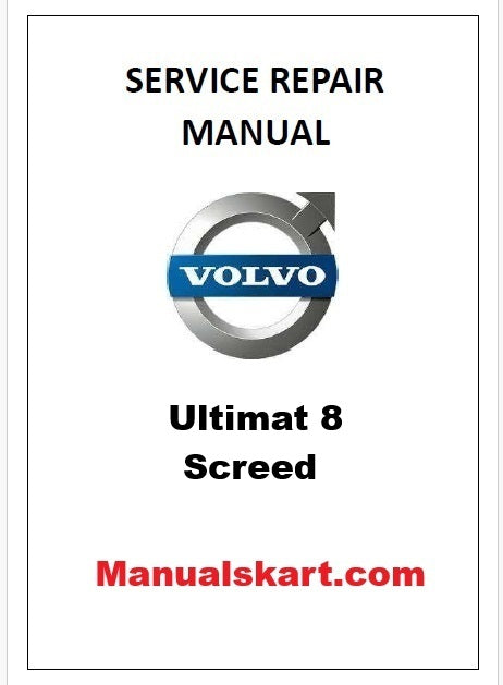 Volvo Ultimat 8 Screed Pdf Repair Service Manual