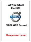 Volvo VB78 GTC Screed Pdf Repair Service Manual