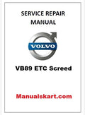 Volvo VB89 ETC Screed Pdf Repair Service Manual