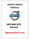 Volvo VDT-V88 GTC Screed Pdf Repair Service Manual